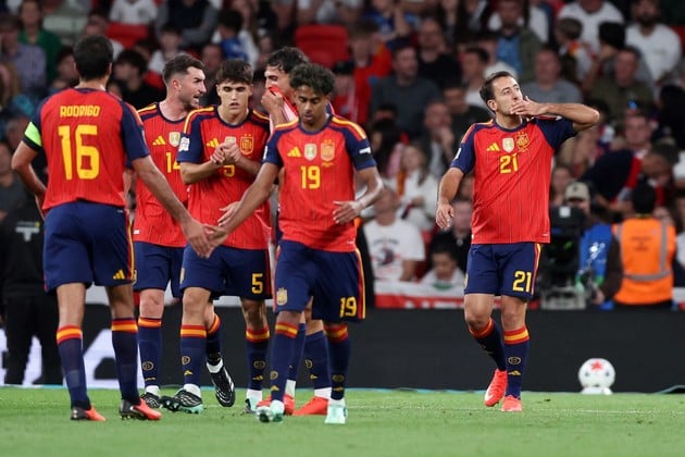España derrotó 3-2 a Inglaterra en Wembley por el Grupo 3 de la Liga A. Foto: Reuters