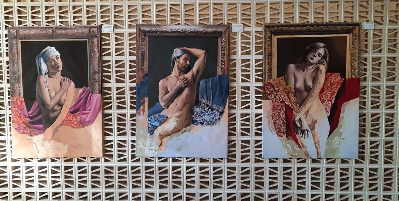 Obras del artista plástico santafesino Hugo Lazzarini, expuestas en una de las grandes sedes culturales del mundo, la ciudad de Barcelona.