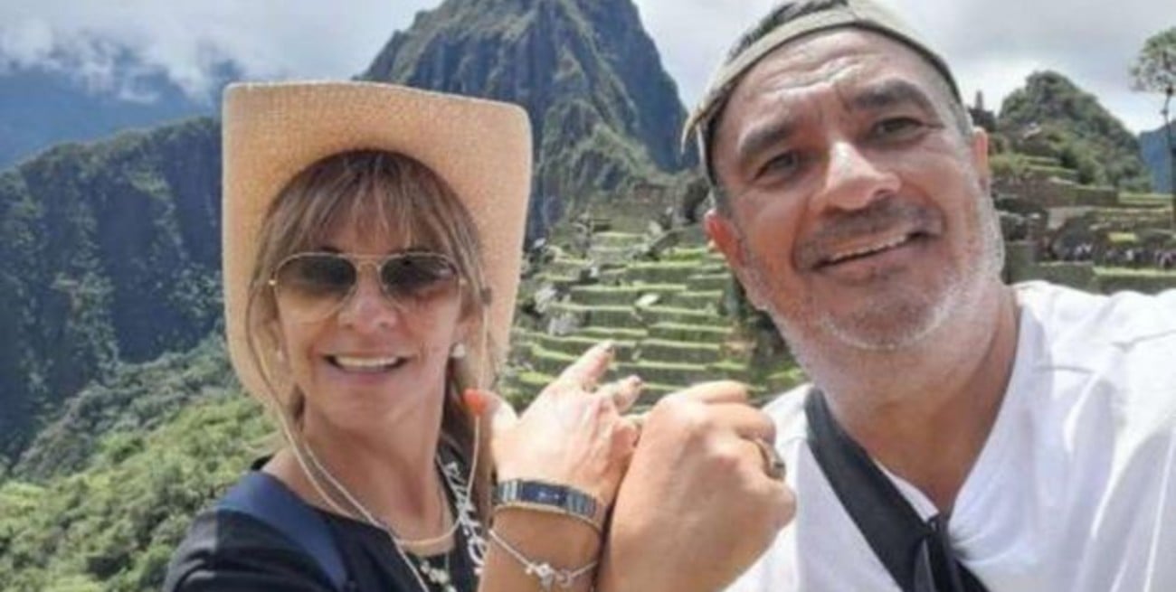 María Cecilia Luis y Pedro Rubén Batuecas, la pareja de Laguna Paiva que viajaba en el minibús.