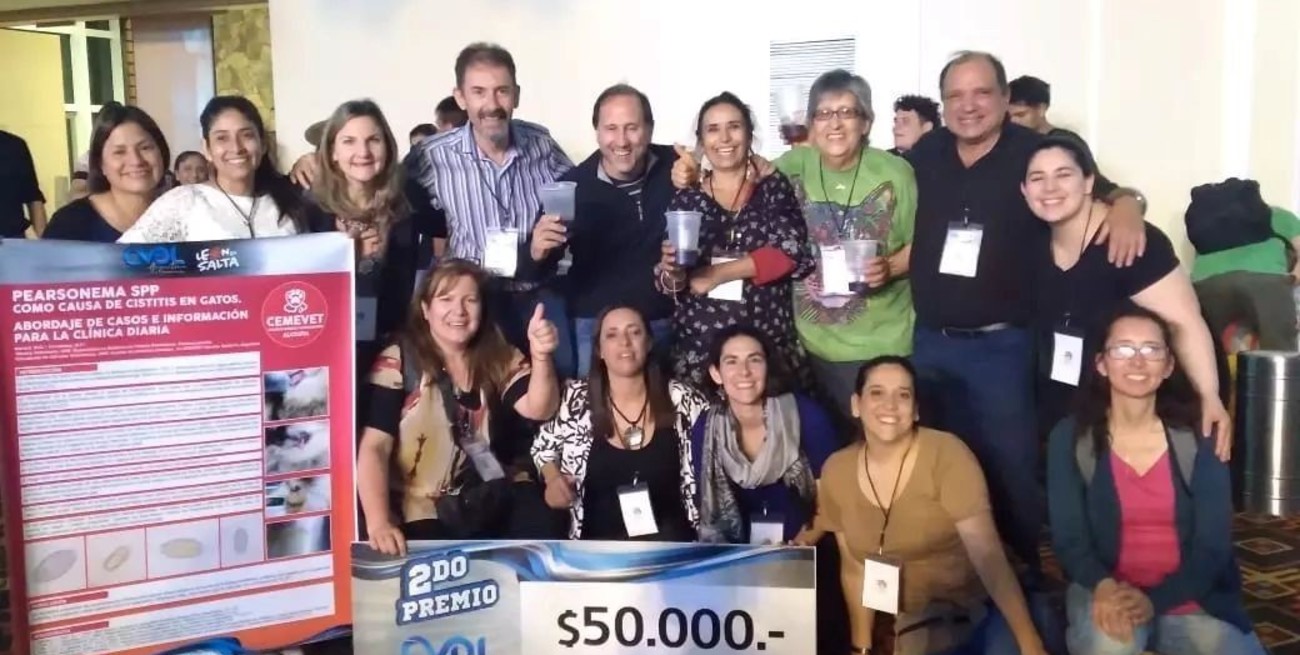 Reconocimiento. La veterinaria santafesina también se llevó un estímulo económico que será destinado a modernizar equipamiento / Crédito gentileza