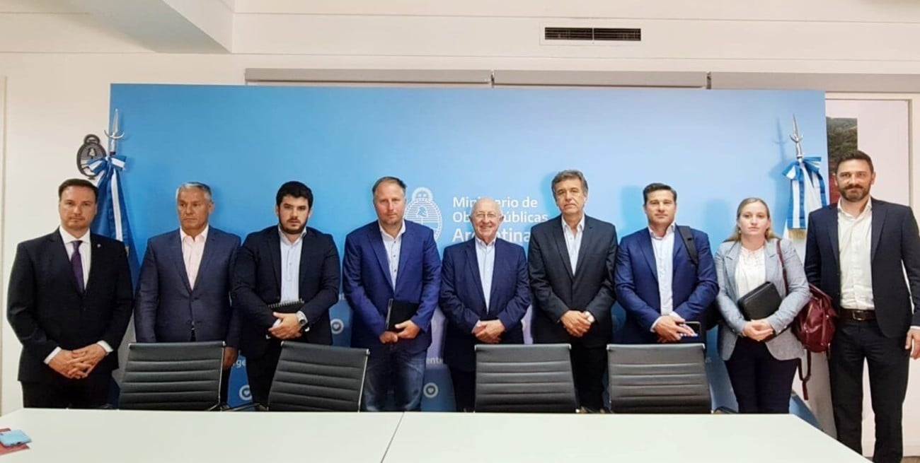 Llevaron inquietudes el Gobierno Nacional. Lisandro Enrico, José Nuñez, Leonel Chiarella, Federico Stiz, Ovidio Butani, Leonel Maximino, Natalio Lattanzi, Victoria Tejeda y Enrique Estévez