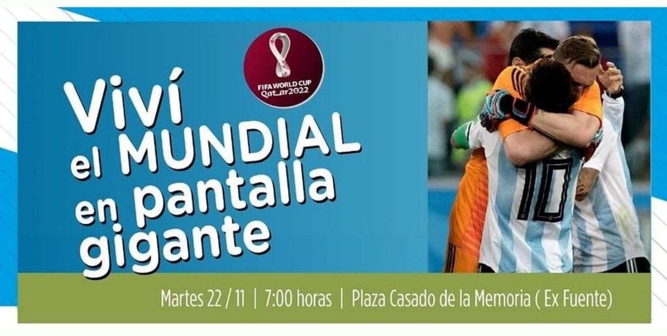 La Municipalidad de Casilda preparará una pantalla gigante para ver a la Selección Nacional
