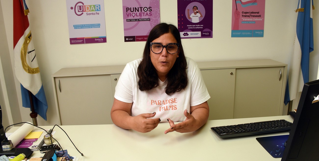 Florencia Marinaro, ministra de Igualdad, Género y Diversidad de la provincia. Foto: Guillermo Di Salvatore