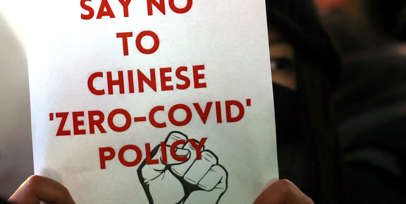 Las manifestaciones en favor de China se replicaron en Corea del Sur. Crédito: Reuters