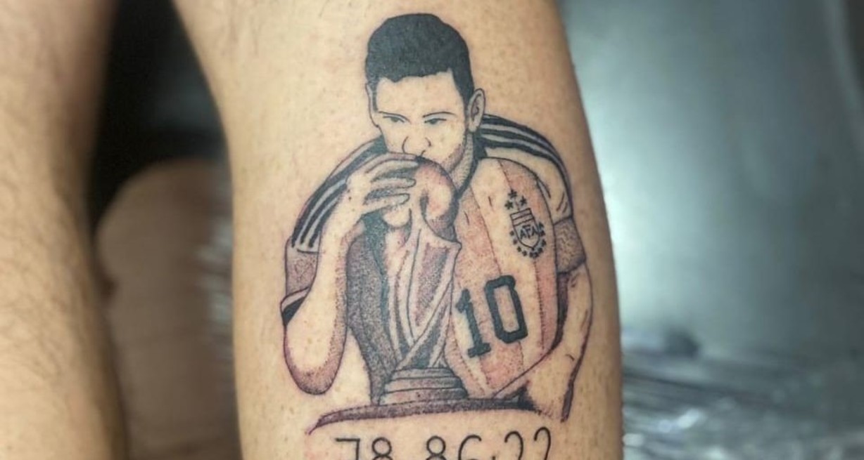 La cara de Messi y sobre todo el momento que besa la copa es los más buscado.