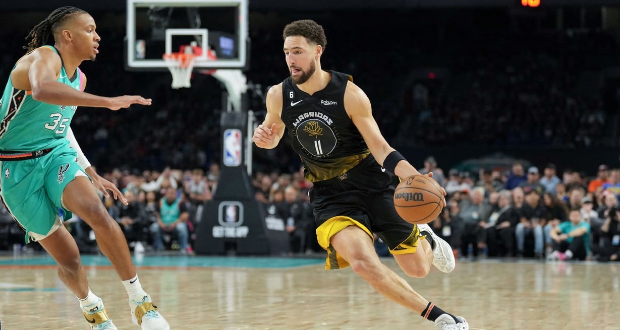 Klay Thompson aportó 16 puntos. Crédito: Daniel Dunn-USA TODAY Sports