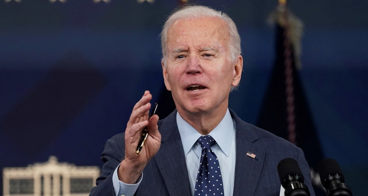 El presidente de EE.UU., Joe Biden dio una conferencia de prensa este jueves sobre el derribo del "globo espía". Crédito: Kevin Lamarque / Reuters
