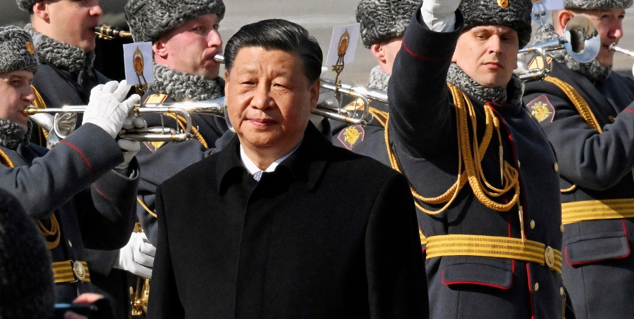 Xi Jinping y su recepción en Moscú. Crédito: Anatoliy Zhdanov / Sputnik