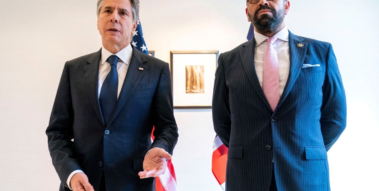 Antony Blinken y James Cleverly. Crédito: Andrew Harnik / Reuters