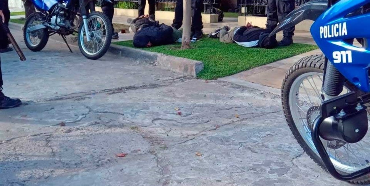 El momento de la detención.
