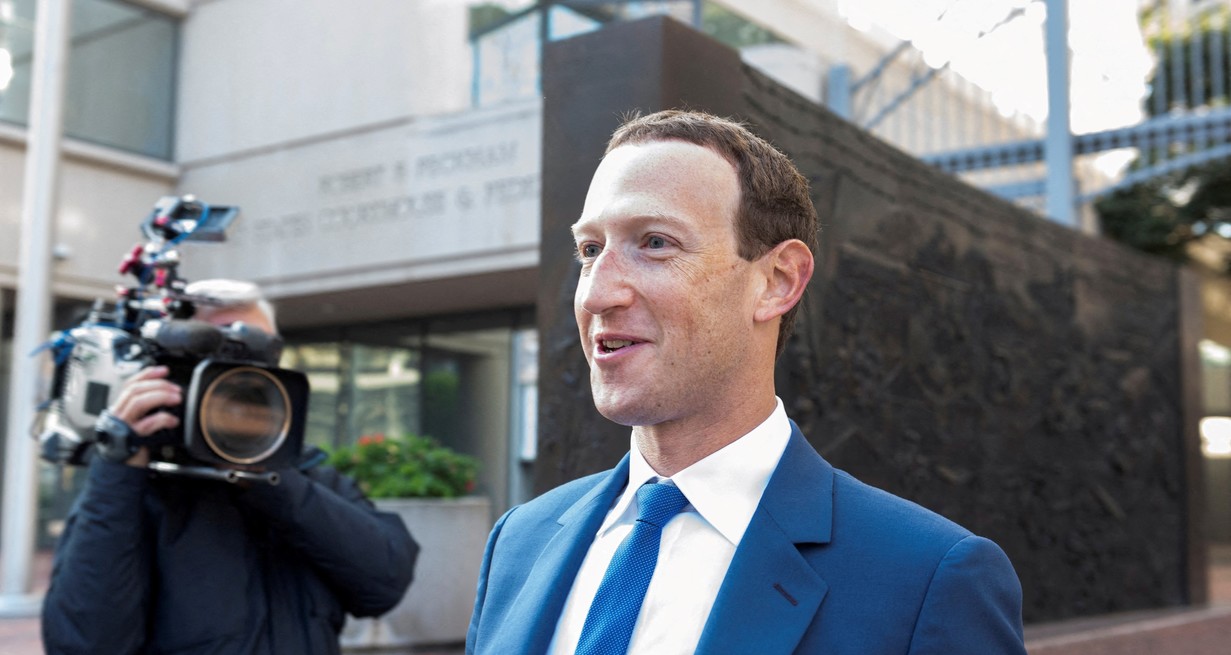 Meta Platforms Chief Executive Mark Zuckerberg leaves federal court after attending the Facebook parent company's defense of its acquisition of virtual reality app developer Within Inc., in San Jose, California, U.S. December 20, 2022. REUTERS/Laure Andrillon