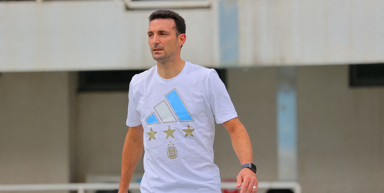 Lionel Scaloni, entrenador de la Selección Argentina de fútbol. Crédito: Reuters