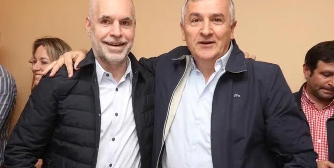 El jefe de Gobierno porteño junto al gobernador de Jujuy.