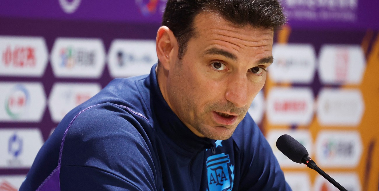 Lionel Scaloni, artífice del gran logro. Crédito: Thomas Peter / Reuters