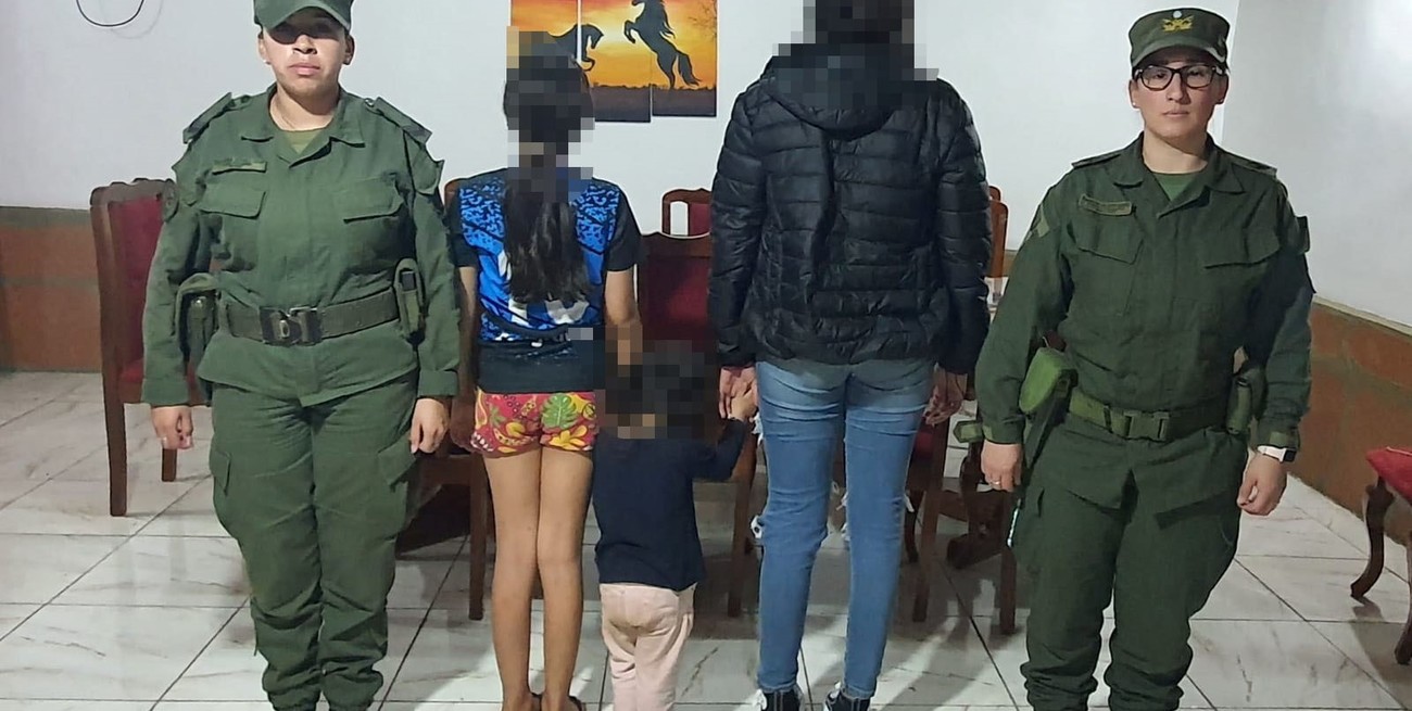 En cuanto a las víctimas, se las puso a resguardo con asistencia médica y psicológica por parte del equipo interdisciplinario de Gendarmería Nacional. FOTO: Prensa GNA.