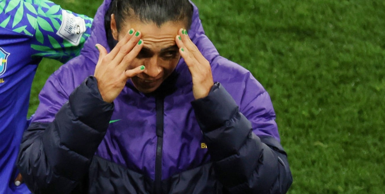 Marta tras la eliminación. Crédito: Asanka Brendon Ratnayake / Reuters