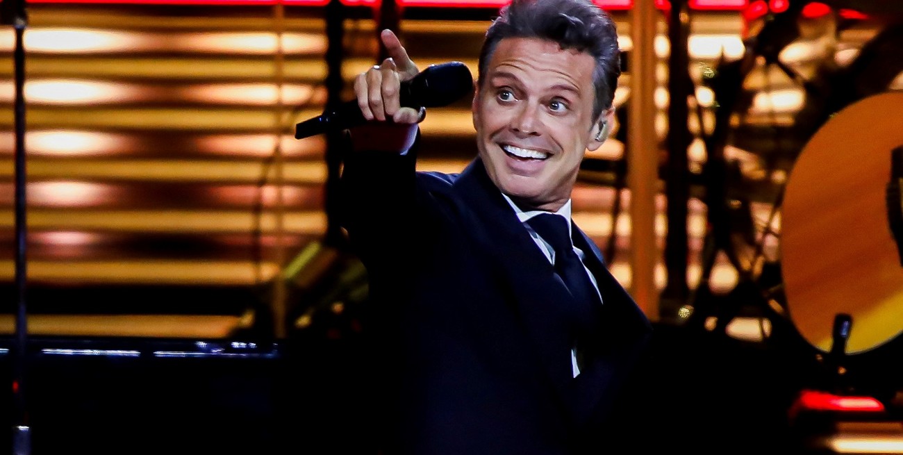 Luis Miguel en uno de sus shows en Argentina.