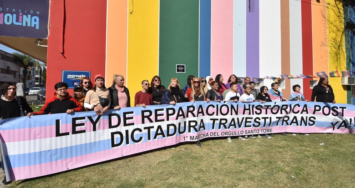 Último pedido que lleva adelante el colectivo trans. Crédito: Pablo Aguirre