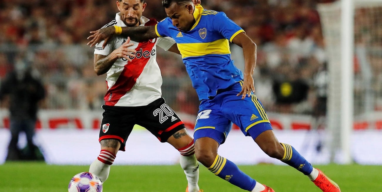 Imagen del último choque entre Boca y River en Mayo de este año.
