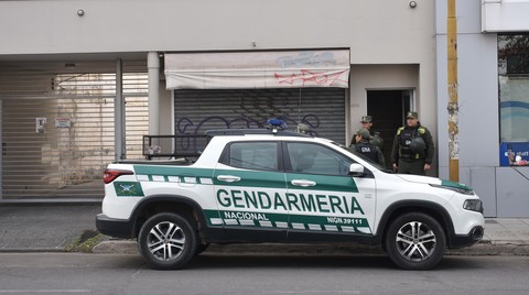 Intervino Gendarmería Nacional. Crédito: Mauricio Garín