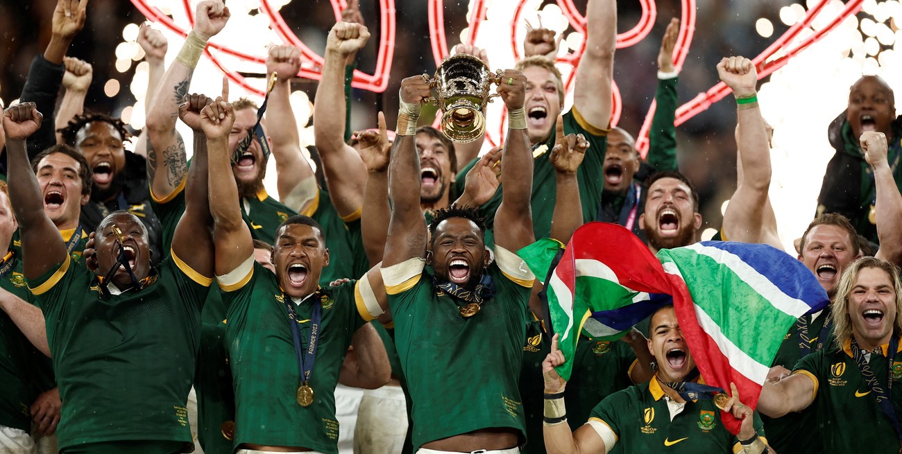 Sudáfrica llega al Rugby Championship con la chapa de "bicampeón" del mundo. Créditos: REUTERS.