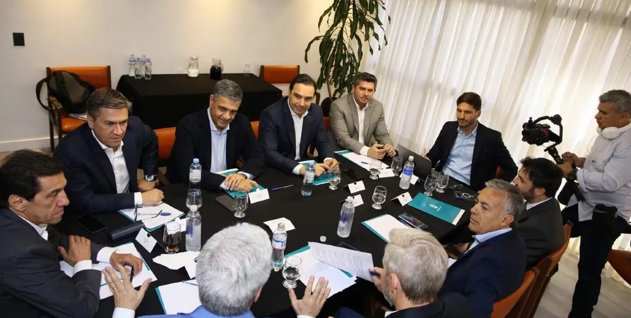 La reunión con los gobernadores de Juntos por el Cambio buscó funcionar como una instancia de abroquelamiento. Crédito: Agencia