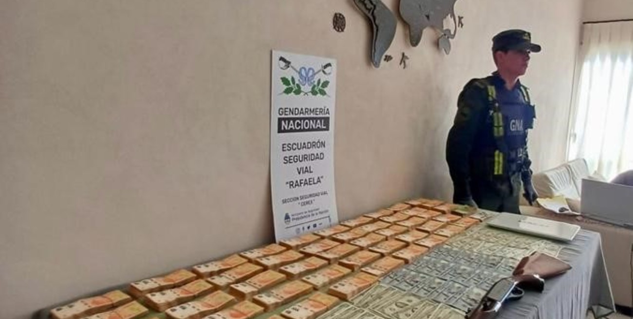 Gendarmería de Rafaela y la Policía de Córdoba allanaron dos domicilios de la ciudad de Ceres. Crédito: Prensa GNA
