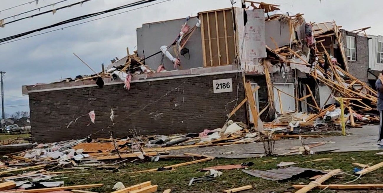 Parte de los destrozos en Tennessee.