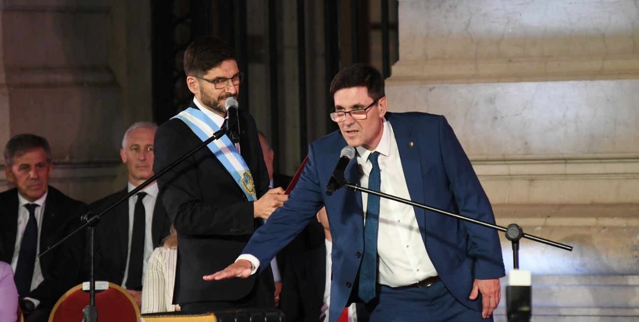 Goity en la jura de ministros del 10 de diciembre pasado. Crédito: Pablo Aguirre