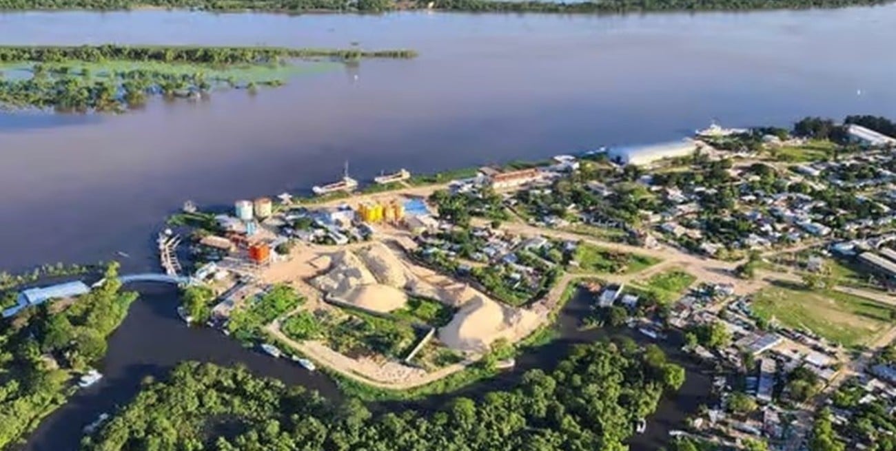 Sobre el cierre de 2023, algunas zonas del noreste empezaron a tener importantes inconvenientes por las lluvias y crecida de los ríos. Crédito: Gentileza Gabriel Marcón
