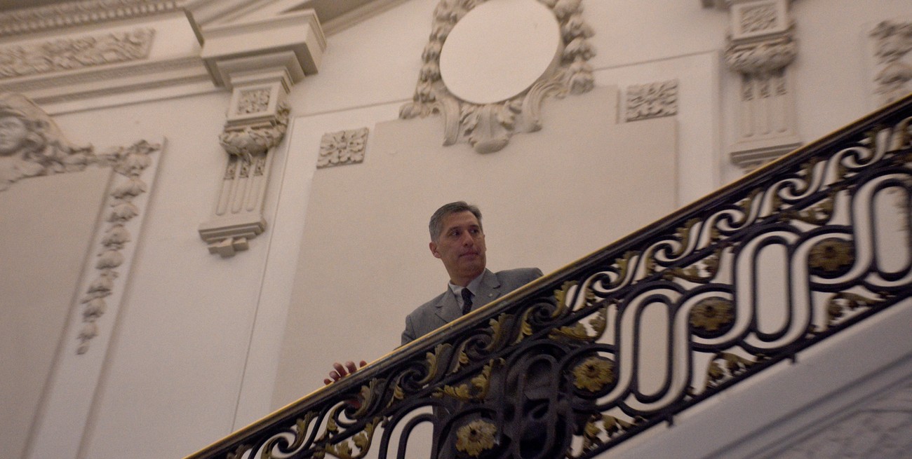 El ministro tiene su despacho en el primer piso, en la esquina Este de la Casa Gris. Crédito: Flavio Raina