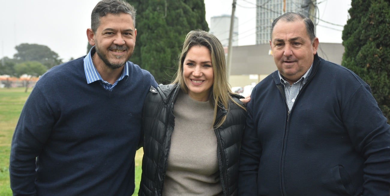 Otro de los registros data del 22 de junio de 2023, en el que ambos están junto Sebastián Mastropaolo. Crédito: Flavio Raina