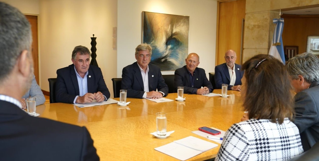 "No estaba en agenda pero también pudimos hablar de retenciones”, confirmó Achetoni al término del encuentro. FOTO: Campolitoral