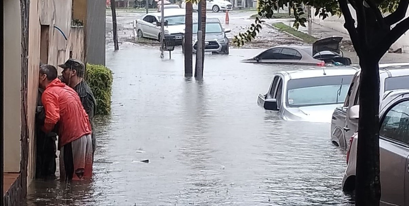 La ciudad de corrientes vive por estas horas una de las catástrofes hídricas más importantes de su historia. Foto: Ministerio de Seguridad