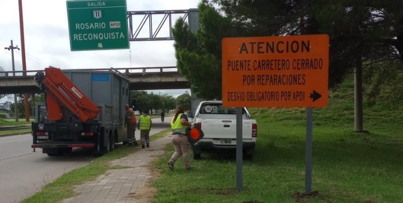 Ruta Nacional 19, autopista a Rosario, el intercambiador frente a CILSA y en la Circunvalación Oeste de Santa Fe, son los principales puntos informativos. Foto: Prensa DNV