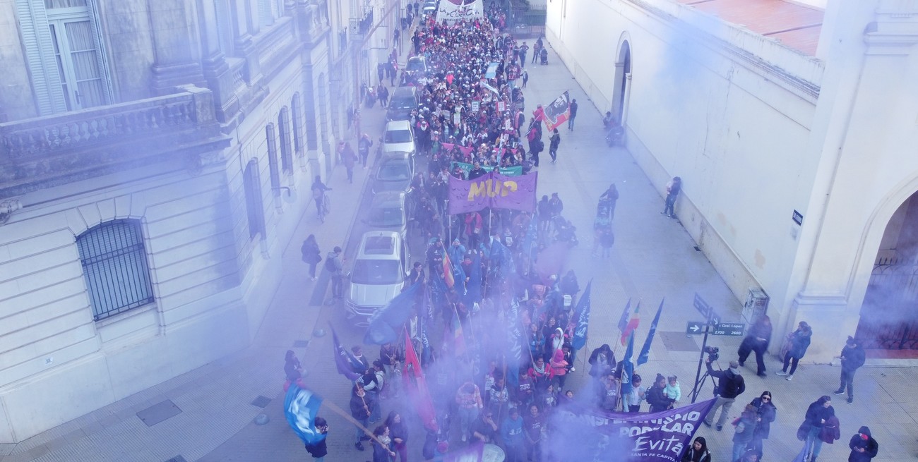 Como todos los años, se marchó desde Plaza del Soldado hasta Plaza 25 de Mayo. Crédito: Luis Cetraro