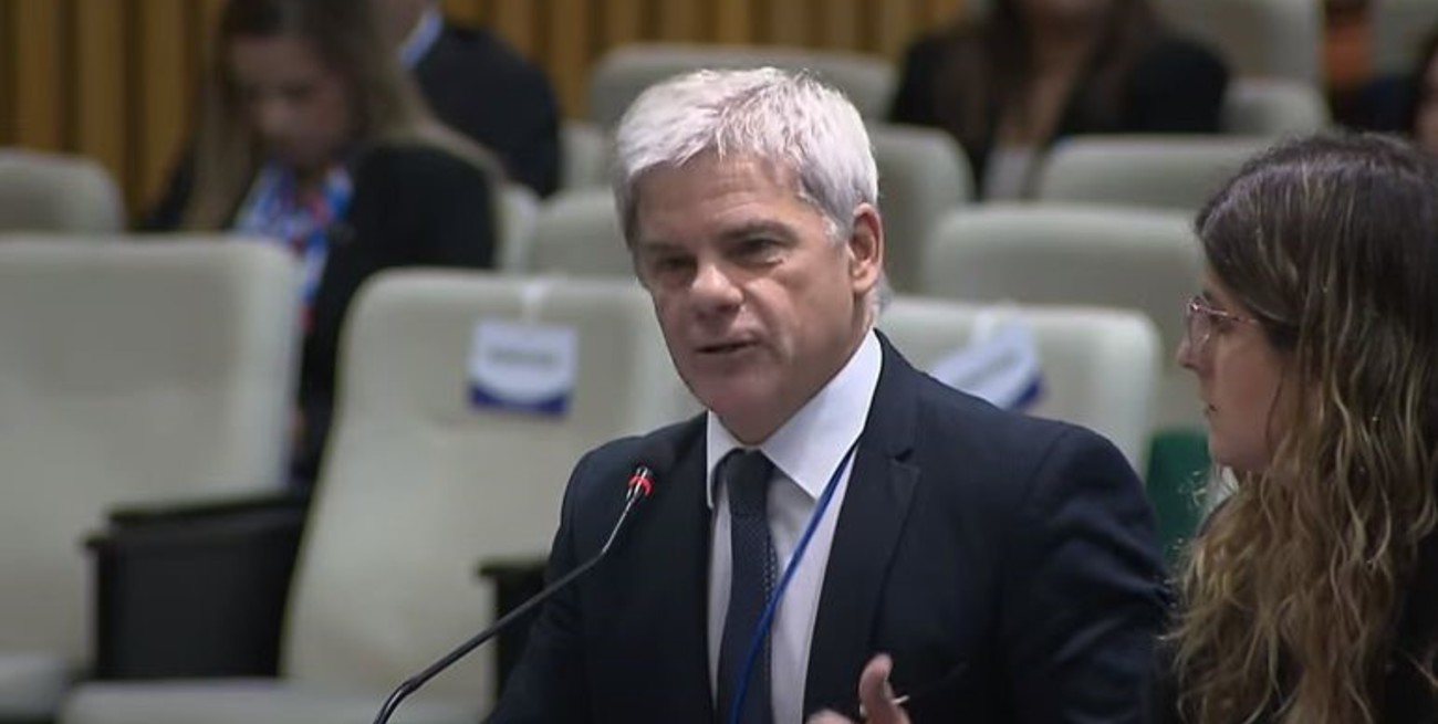 El procurador Barraguirre participó de la audiencia pública del 24 de mayo en Brasilia, que fue una continuidad de lo que se trató en Barbados. Imagen: Captura video