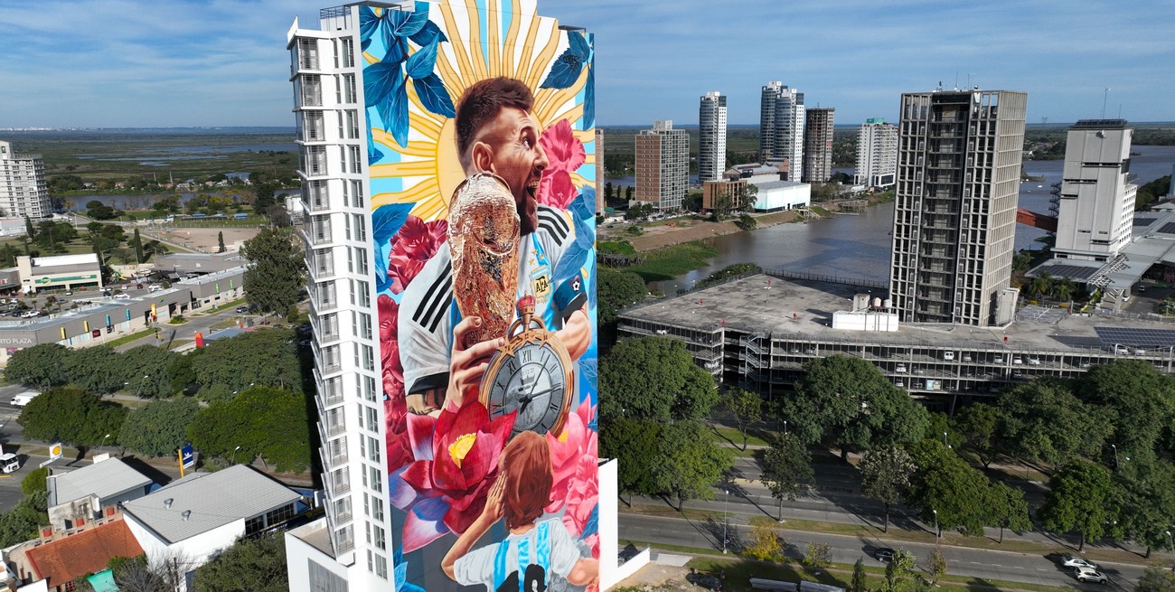 Los murales que homenajean a Lionel Messi se multiplican en el mundo