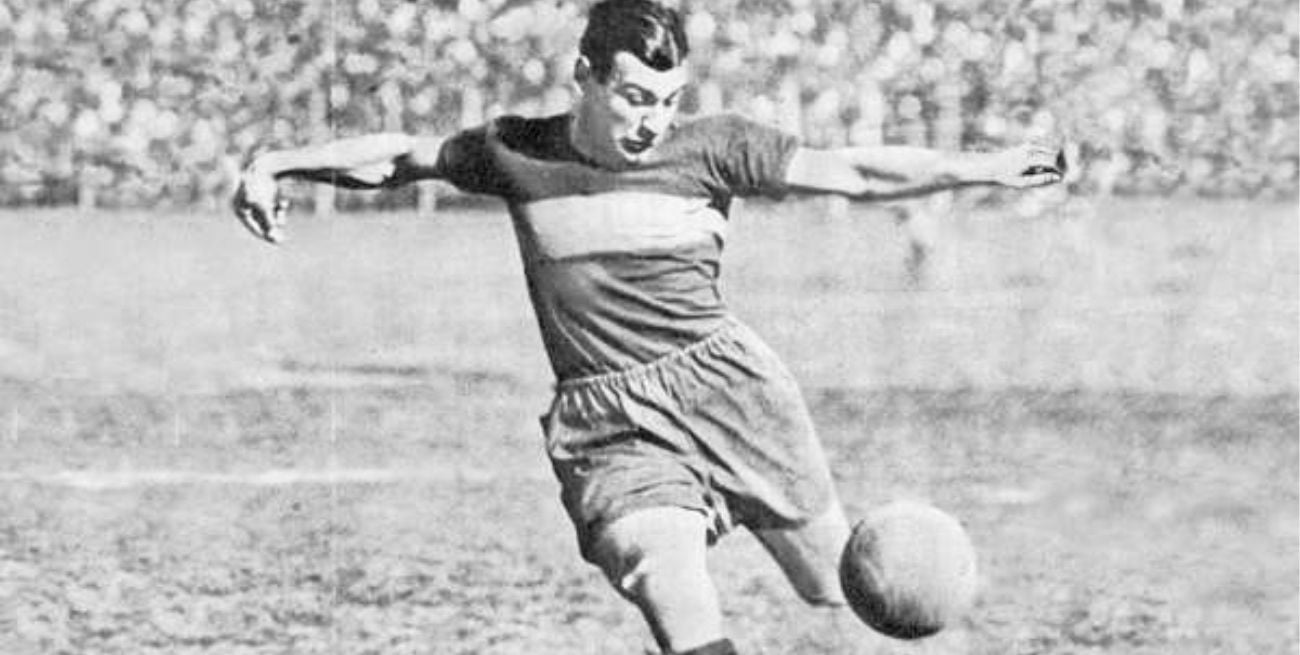 Del baúl de los recuerdos. Pancho Varallo, una de las figuras del equipo subcampeón en el Mundial 1930.