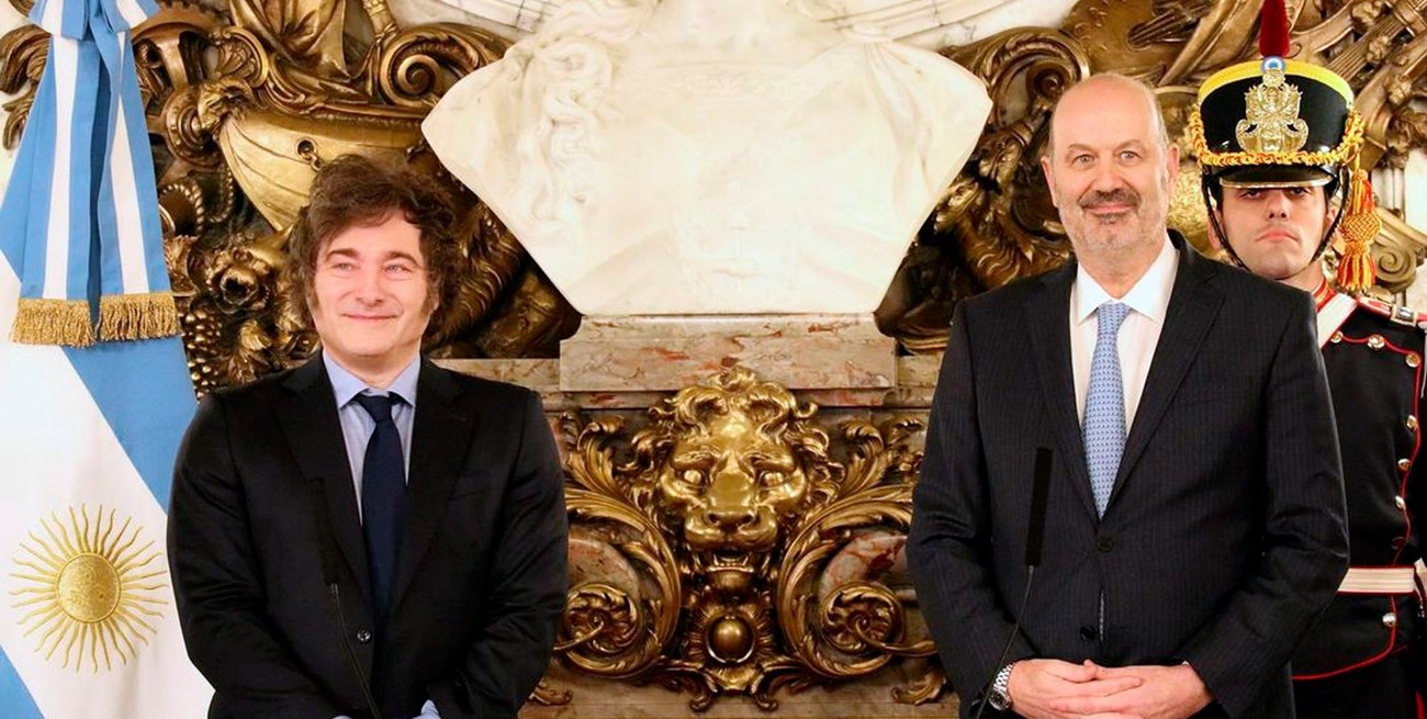 Federico Sturzenegger, una de las "cabezas" detrás de la Ley de Bases, junto a Javier Milei.