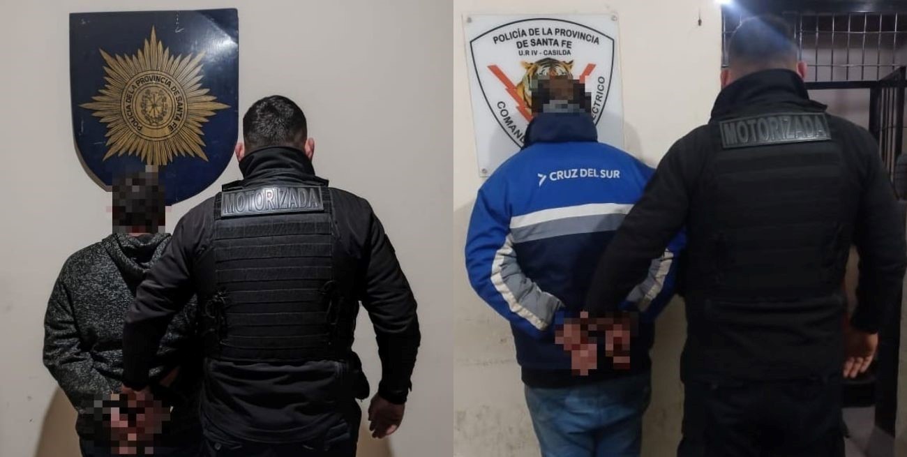 Los sujetos que aprehendieron, ambos adultos, fueron trasladados hasta sede policial y quedaron a disposición de la Fiscalía.