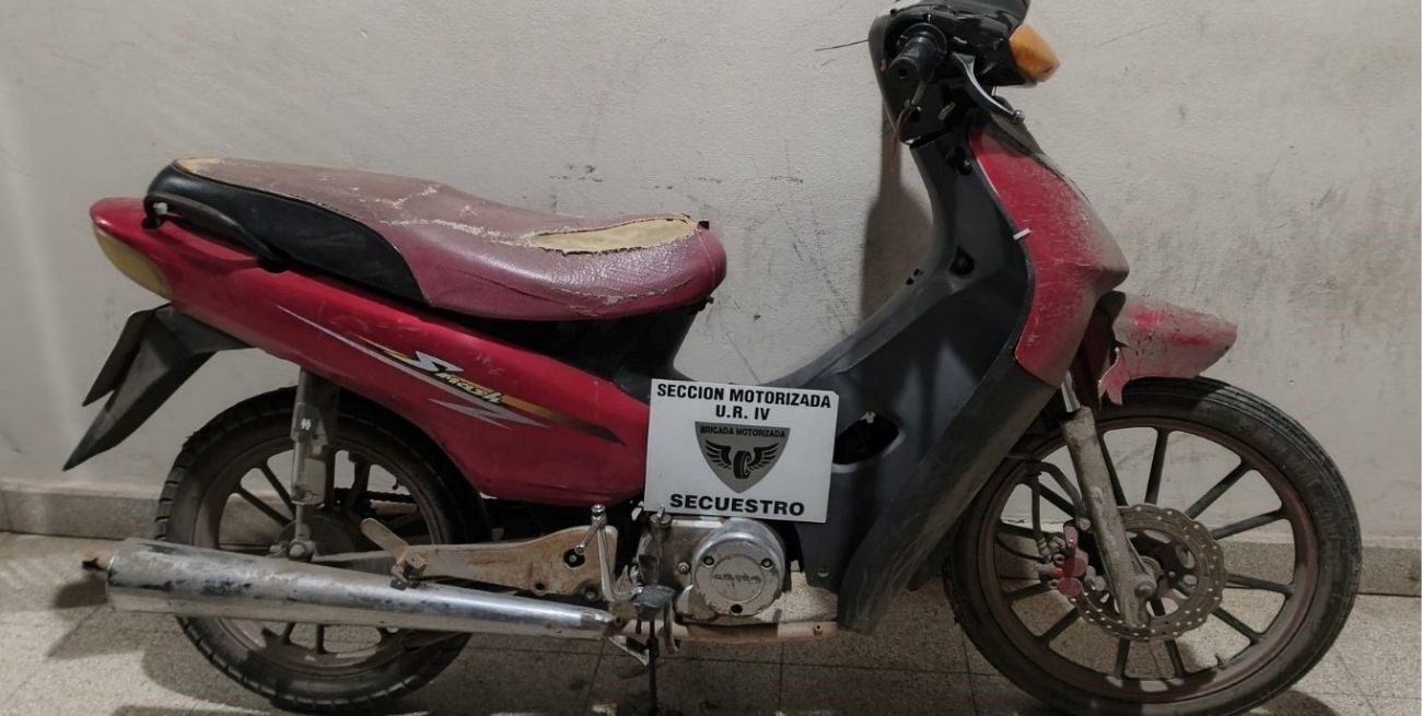 El rodado capturado por los efectivos policiales.