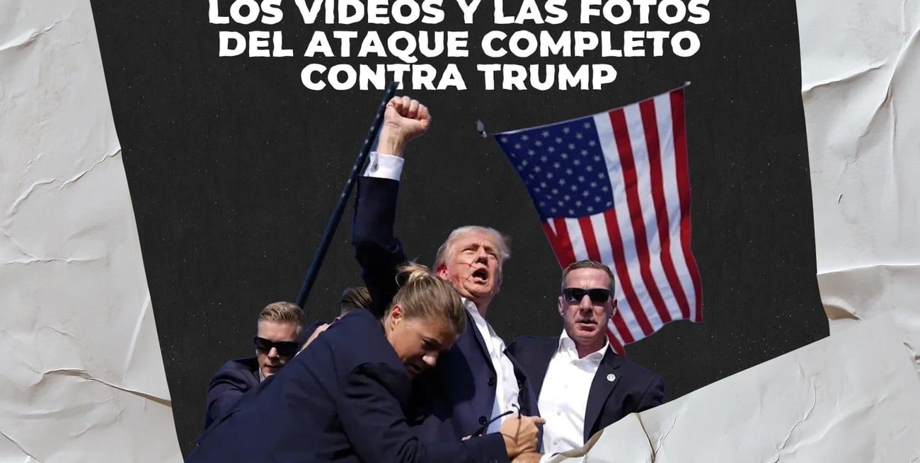 Más fotos y videos del ataque a Donald Trump