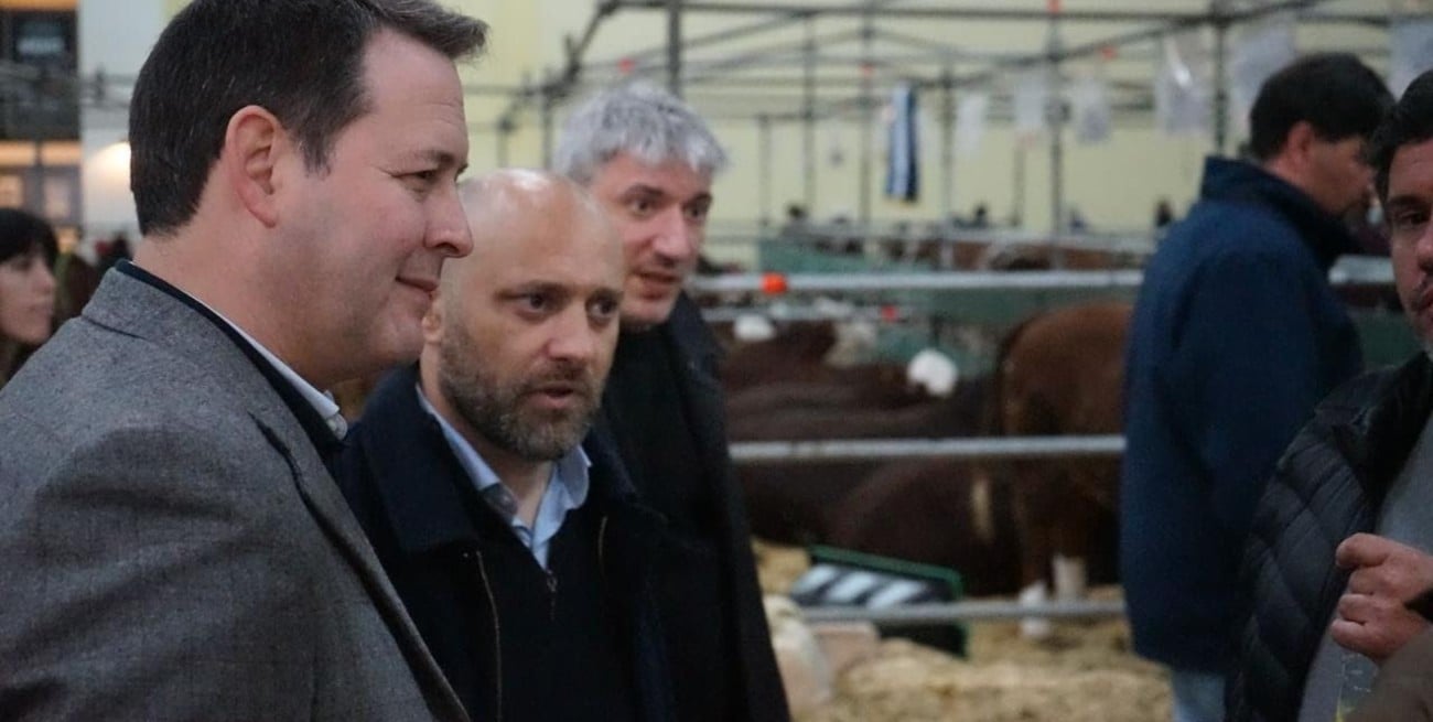 El ministro de Desarrollo Productivo de Sata Fe, Gustavo Puccini, también participó de la muestra en Buenos Aires. Foto: Agencia
