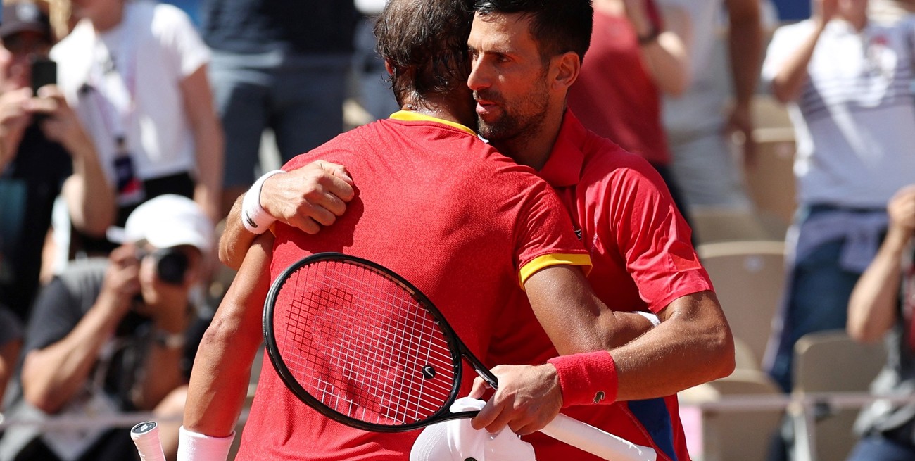 El respeto entre dos leyendas del tenis. Créditos: REUTERS.