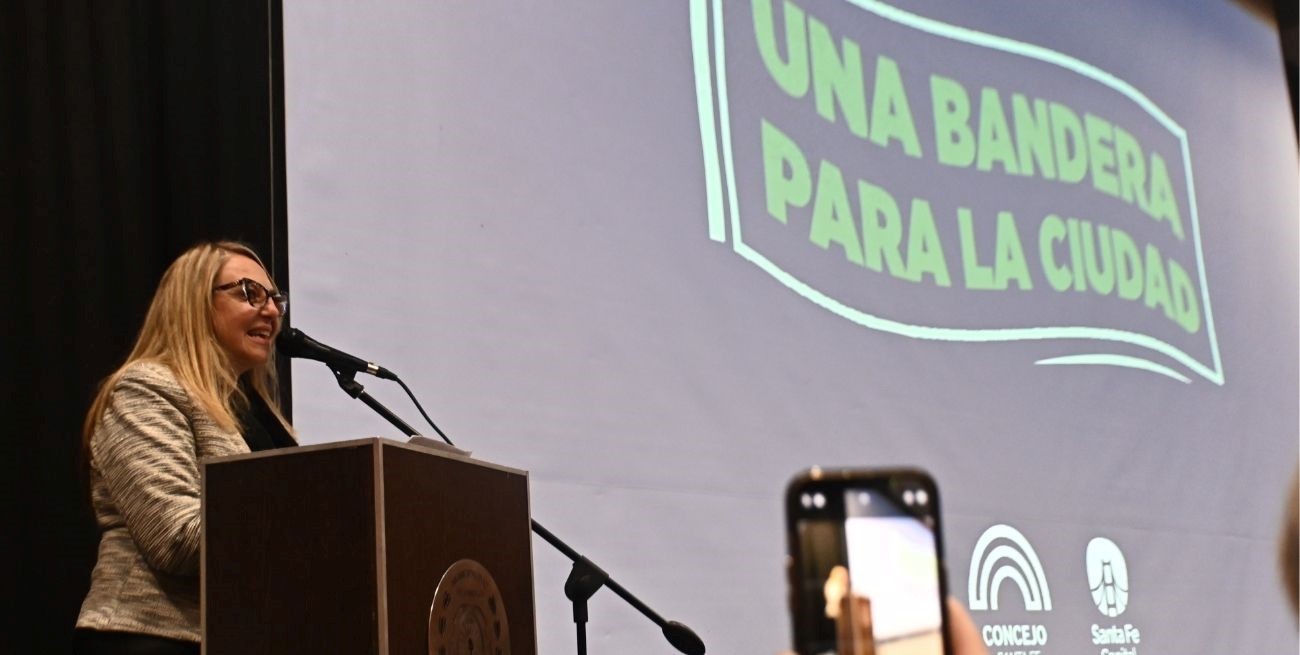 Cian tambíen habló para los presentes. Foto: Flavio Raina.