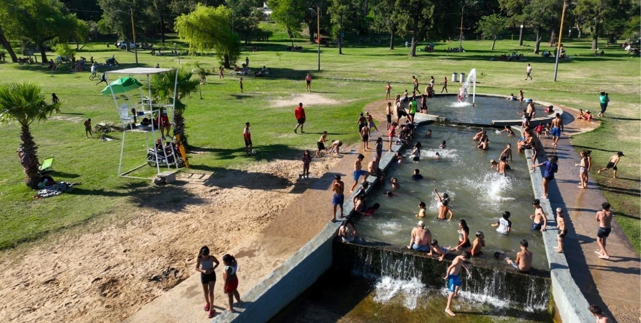 El Parque del Sur es bastante concurrido durante el verano. Foto: Fernando Nicola.