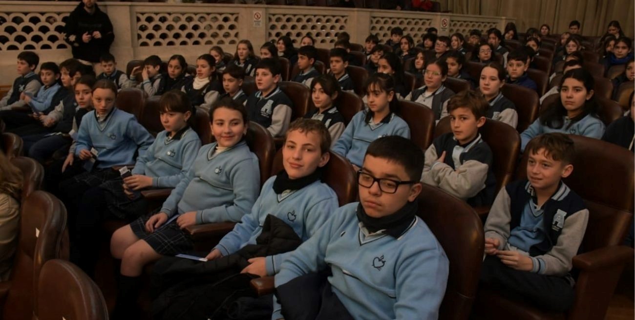 Alumnos del "Niño Jesús". Foto: Guillermo Di Salvatore.