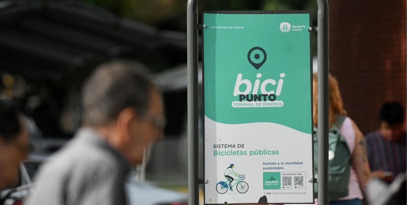 Los bicipuntos más utilizados son la Terminal de ómnibus, El Molino, Parque Garay, Estación Belgrano y Peatonal Norte. Foto: Pablo Aguirre.