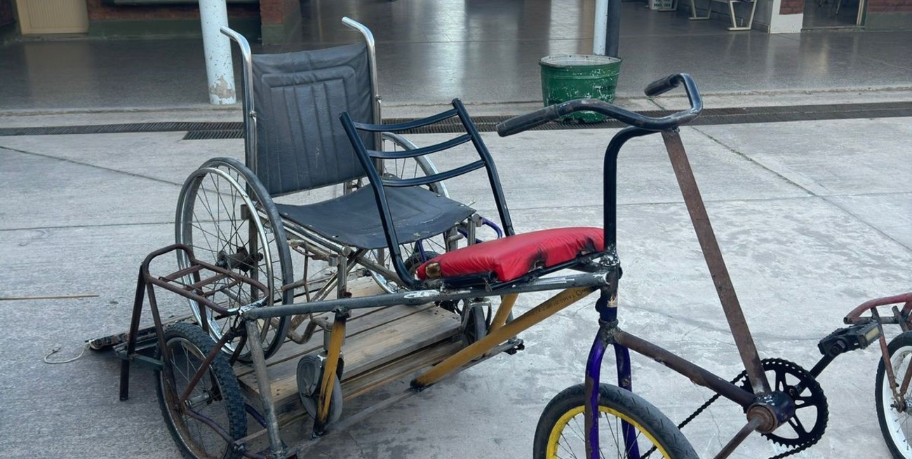 El proyecto consistía en construir los vehículos con cosas reciclables; no se podía comprar nada. Crédito: Gentileza